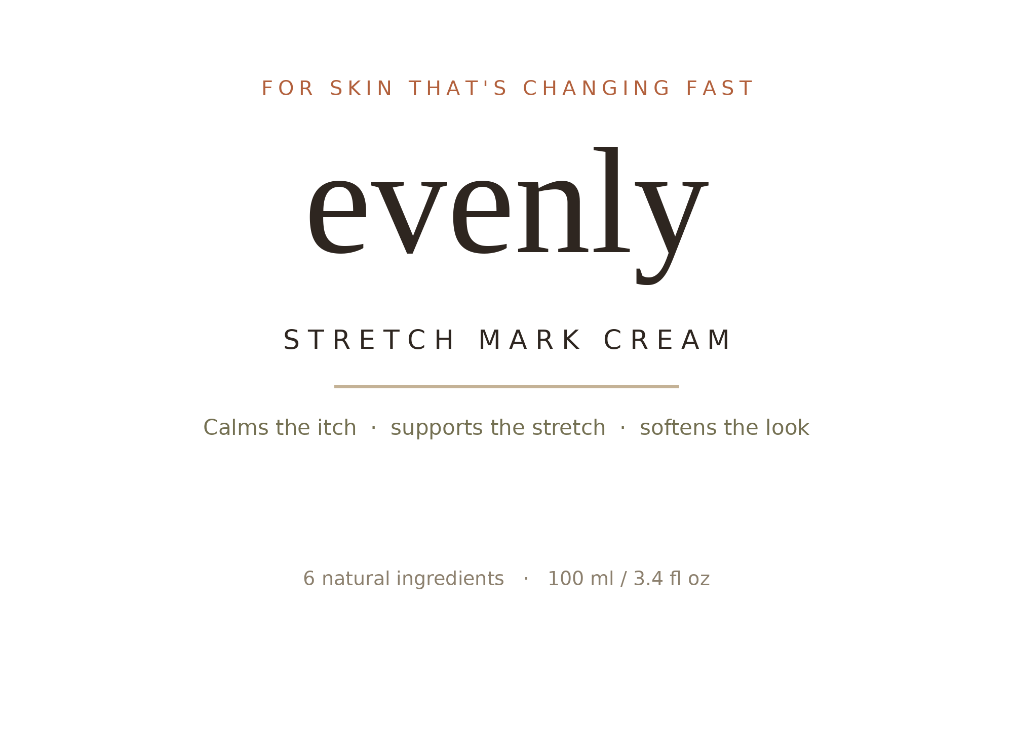 Evenly jar label detail